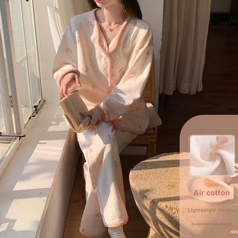 XIAFENYAN Pajama Set Women's Pink-2
