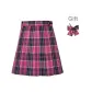 Little Rose Plaid Skirt 42CM+Bow Tie
