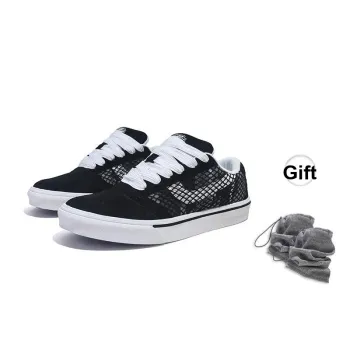 Jifffly Abrasion Resistant Balance Lightweight High Top Skateboard Shoes Unisex Black