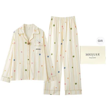 MIOJUER Pajama Set Women's Light Yellow