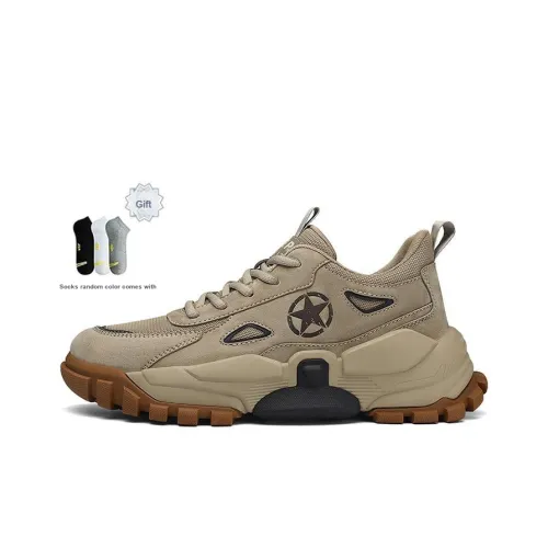 JEEP SPIRIT Противоскользящий устойчивый к истиранию низкий топ спортивная повседневная обувь унисекс коричневый