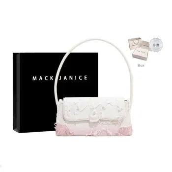 MACKJANICE Synthetic Leather Shoulder Bag Women's White