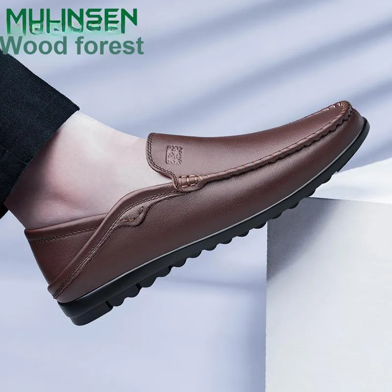Mulinsen Men's Casual Shoes Men Low Top Black/Brown/White-9