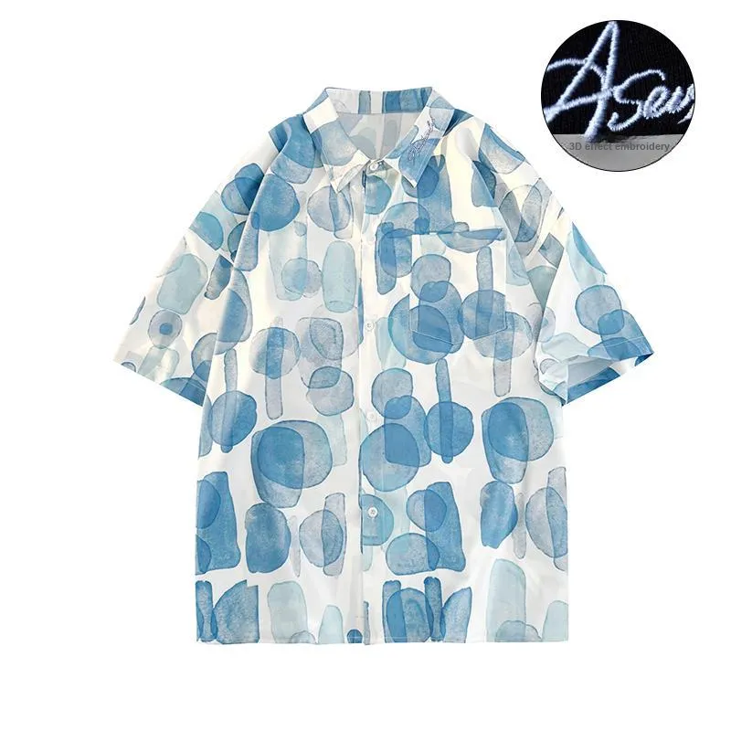 7 SEVFUN Shirt Unisex Light Blue Lily Flower-16