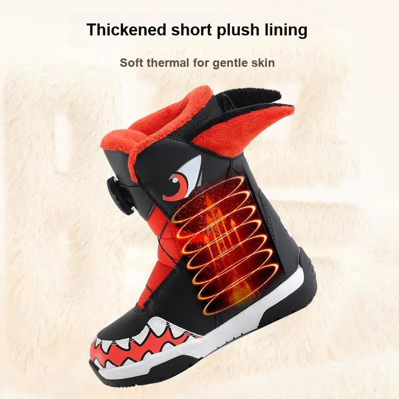 KUFUN Single Snowboard Ski Boots Kids'-2