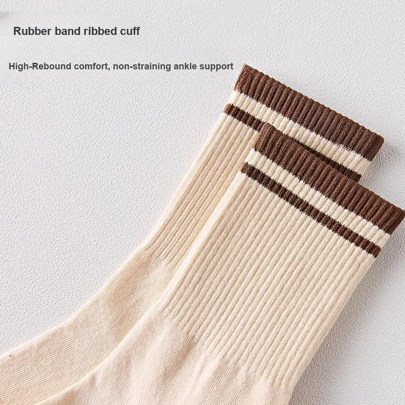 PLANDOO Mid Calf Socks Unisex 3 Pack-2