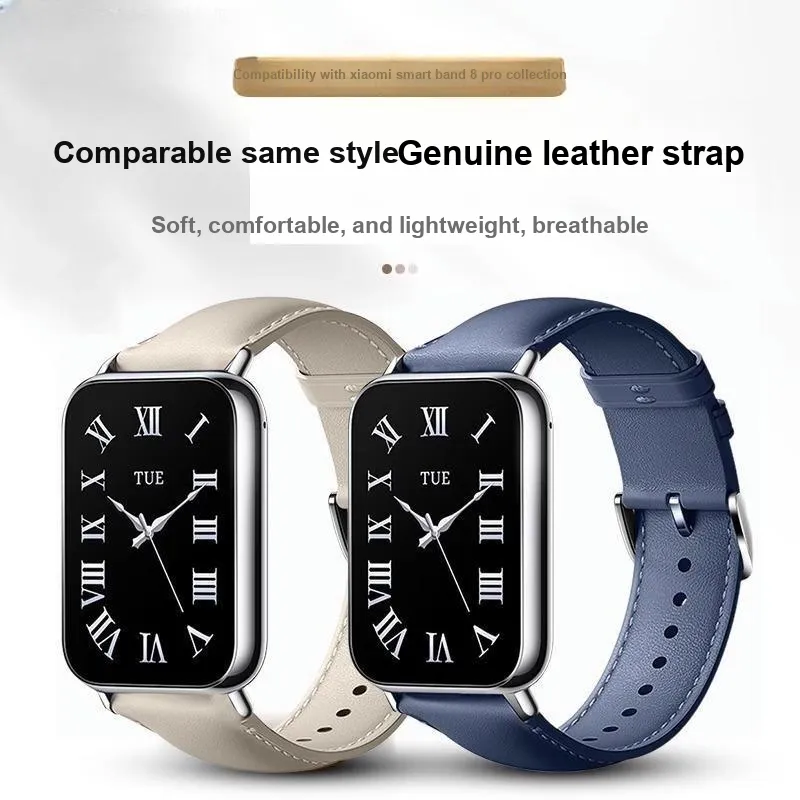Vobafe Watch Band Xiaomi Compatibility Genuine Leather Material-1