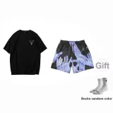Icebreaker High-Performance Shorts-Black+Black Strappy Top (Random Style)+Comes with Random Sports Socks