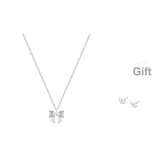 Necklace Stud Earrings Clothing Sets[S999 Fine Silver]