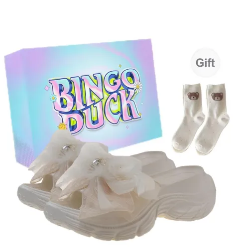 BINGO DUCK Slip Resistant Odor Resistant Slide Slippers Women's