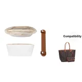 [Two-Piece Set]Small Tote DuPont Paper Liner+Brown Exclusive Shoulder Pads