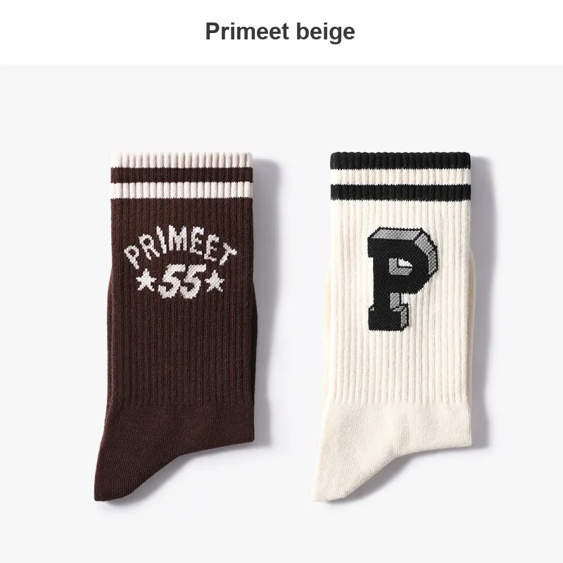 Primeet Mid Calf Socks Fall Unisex 5 Pack-41
