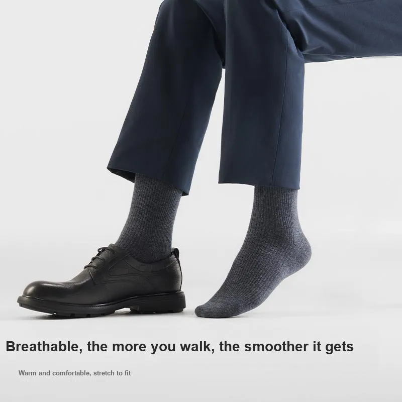 HLA Mid Calf Socks Men's 4 Pack-11