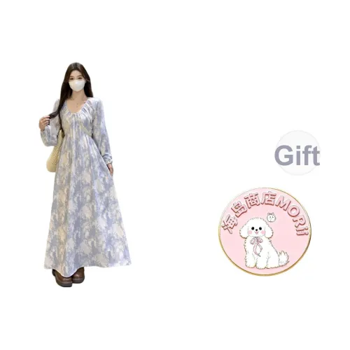 MORii Длинное платье с длинными рукавами женское