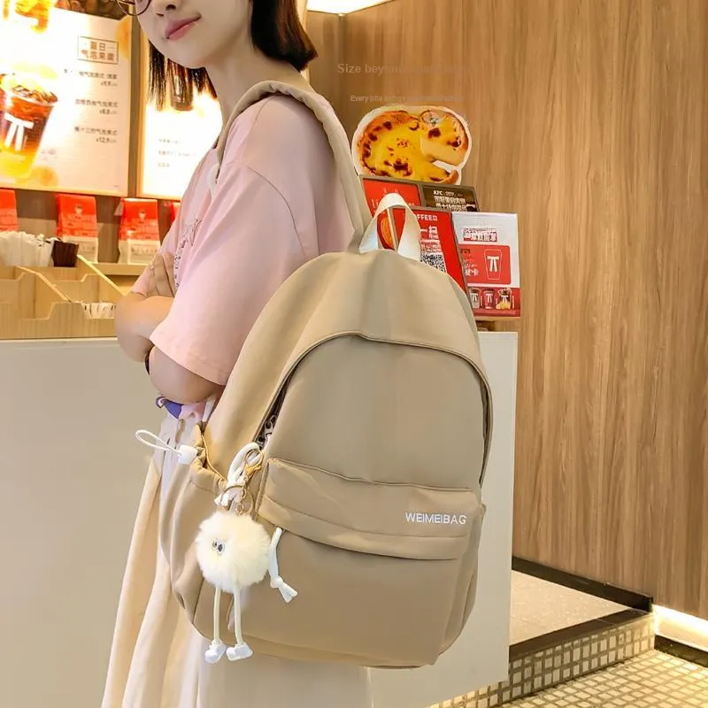Venerable Brahma Nylon Backpack Women's White/Black/Khaki/Blue/Pink-5