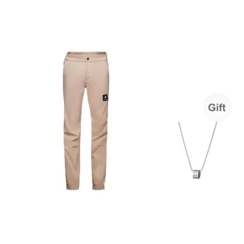 MAMMUT Massone Casual Pants Unisex Khaki With Necklace