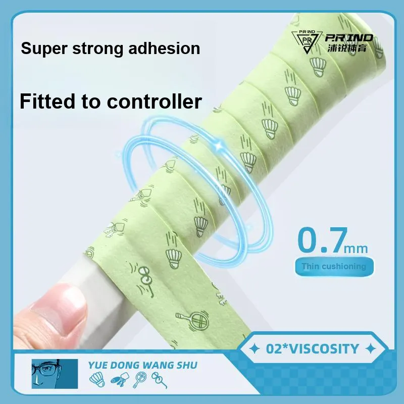 P.R IND x YUEDONGWANGSHU Badminton Grip Tape PU Polyurethane Thin-10