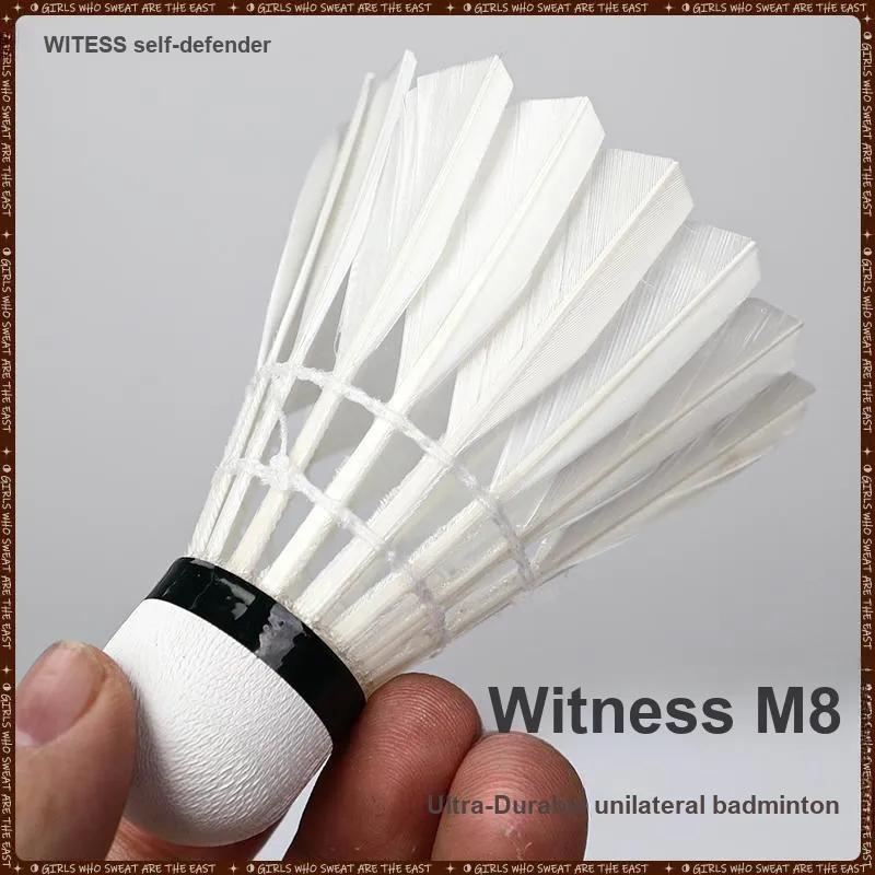 WITESS M8 12 Pack Duck Feather Competition Exclusive Shuttlecocks-5