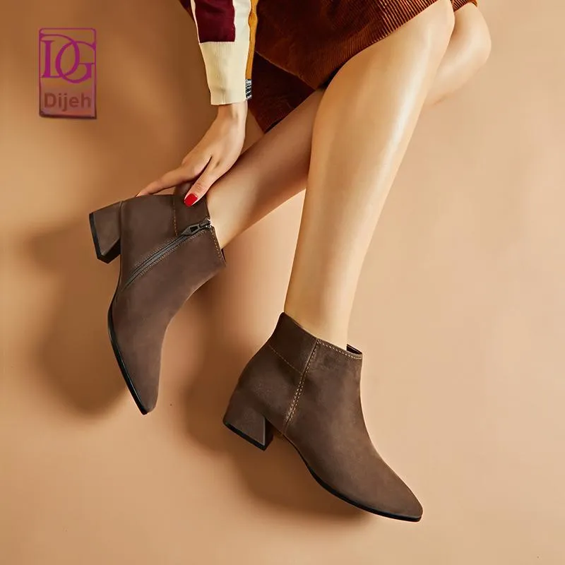 DG Ankle Boots Women's Black/Gray-2