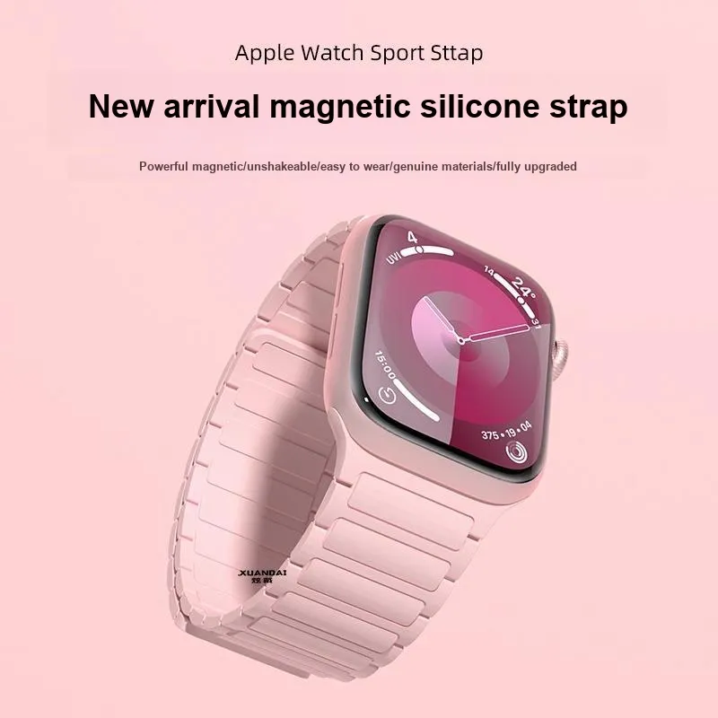 Mr. Strap Watch Band Apple Compatibility Silicone Material-8