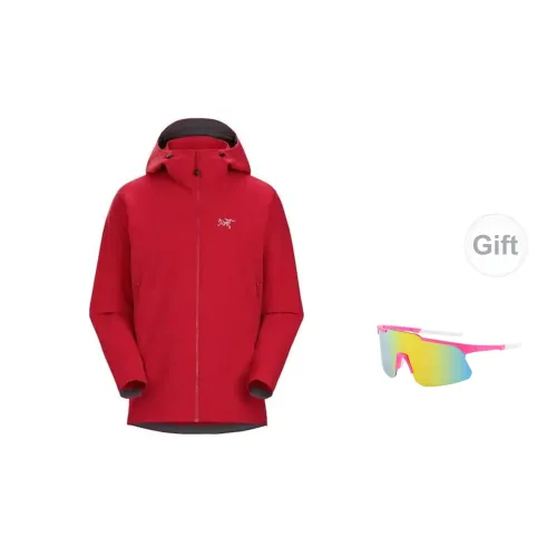 Arcteryx Windbreaker Jackets Men Vintage Red - Includes Eyeglasses