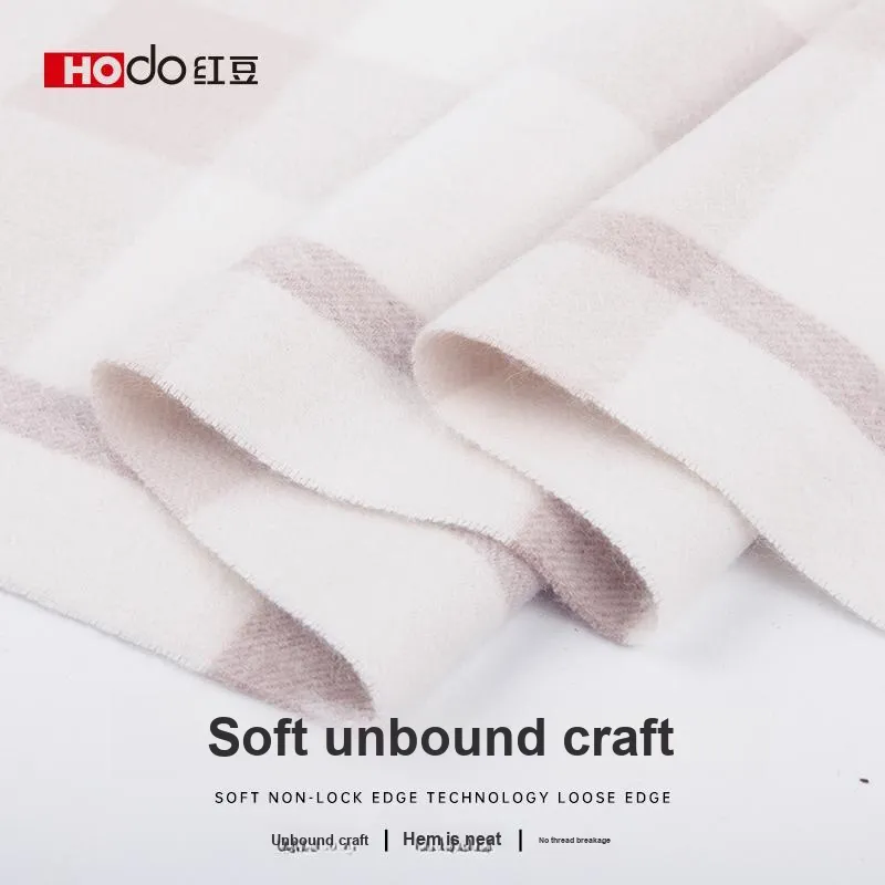 Red Bean 100% Cashmere Knit Scarves Women's-2
