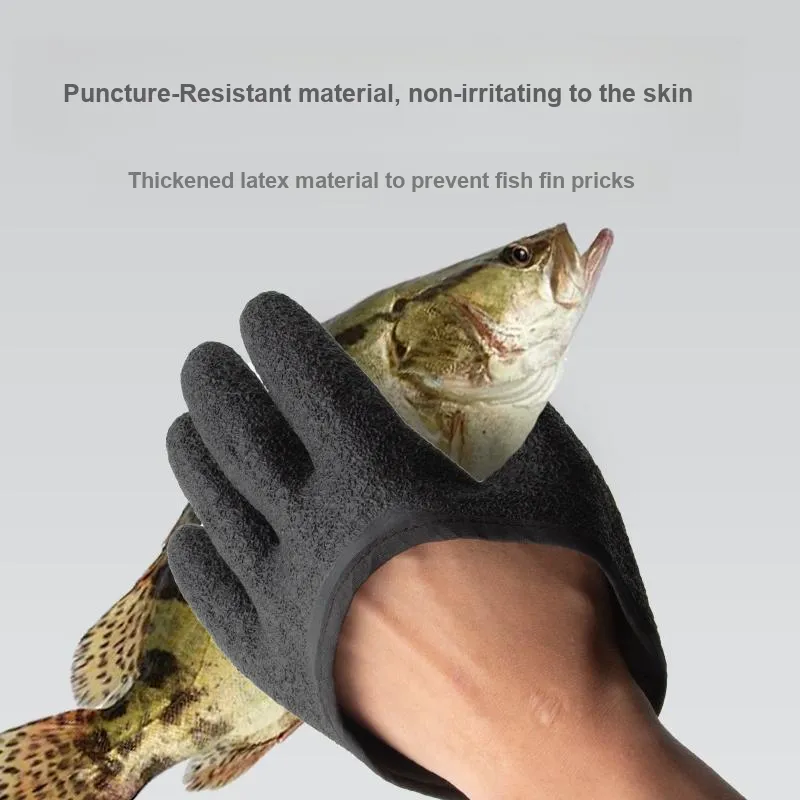 FISHINGFANS Fishing Gloves Fishing Latex 19*9CM-34