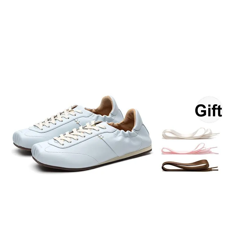 FOOT INDUSTRY Foot Industry Low Top Thin Sole German Army Trainers Unisex Light Sky Blue
