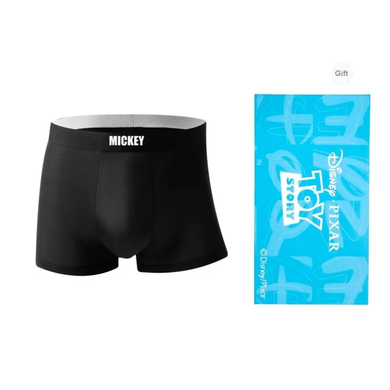 Disney Mickey Series Underpants Men's Shopping Bag Combo Set-0