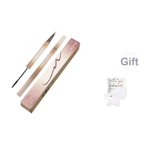 ZVEV 3D-эффект Двойная головка Олівець для бровей Легко Смесь 1мл+1,6г Коричневый Черный