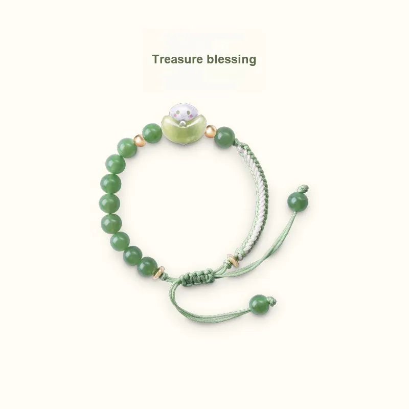 BAODEYI Serpentine Jade Bracelets Unisex-5