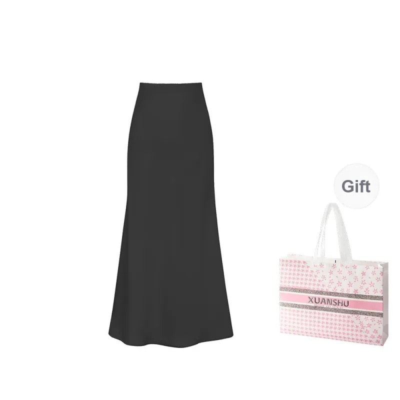 XUANSHU Casual Long Skirt Women's-3