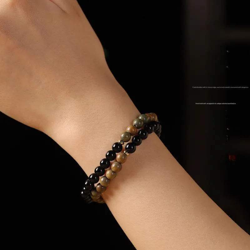 HANCANG Green Sandalwood Bracelets Unisex-3