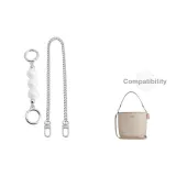 [White Pearl Set]Pearl 13.5CM+Decorative Chain 45CM[No Color Difference/]