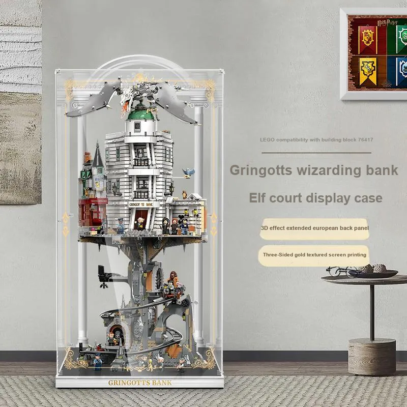 LIGHT YOUR BRICKS Joy Hundred Compatibility Building Block 76417 Harry Potter Gringotts Storage Box Model Accessories-11