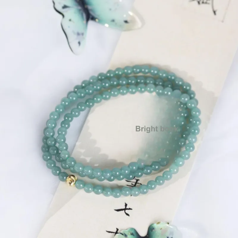 Clear Snow Ice Glutinous Jadeite Necklaces Unisex-2