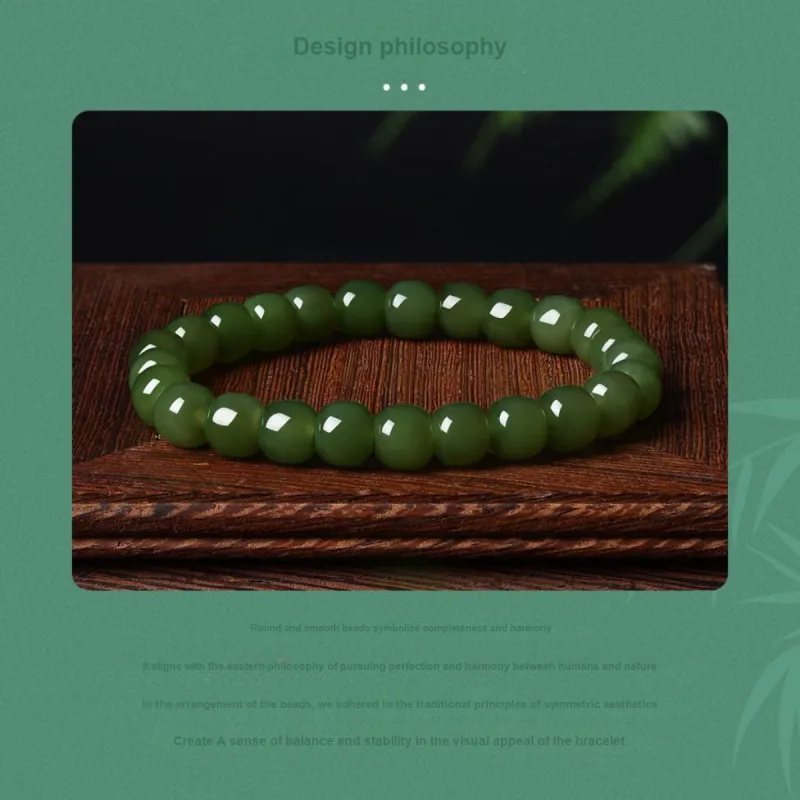 LAOMIAO Hetian Jade Bracelets Green Jade Women's-1
