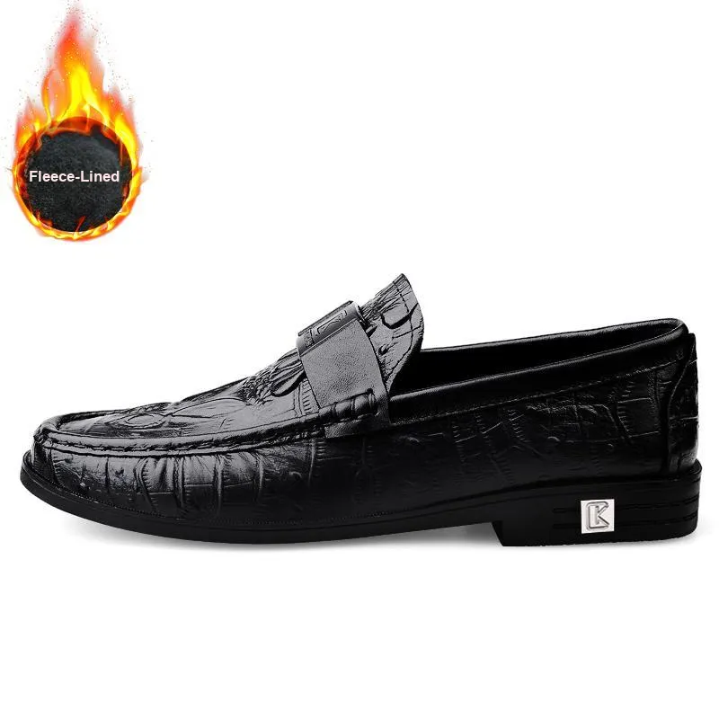 CKVUSAMG Gommino Loafers Unisex Black/Red