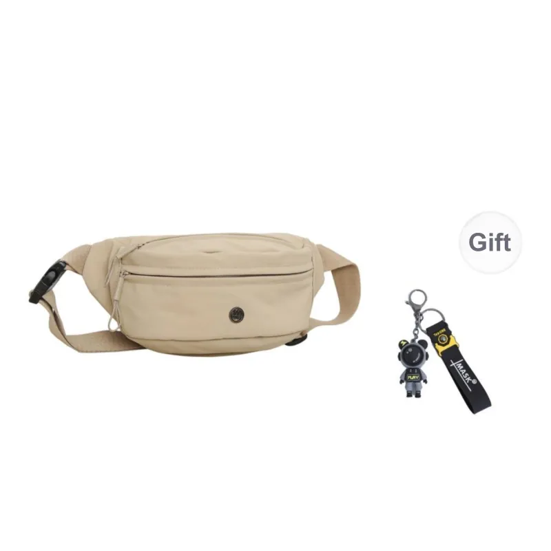 GOBLIN SHARKS 1759 Nylon One Shoulder Crossbody Backpack Sling Bags Regular Unisex Gray/Black/Khaki/Green-12