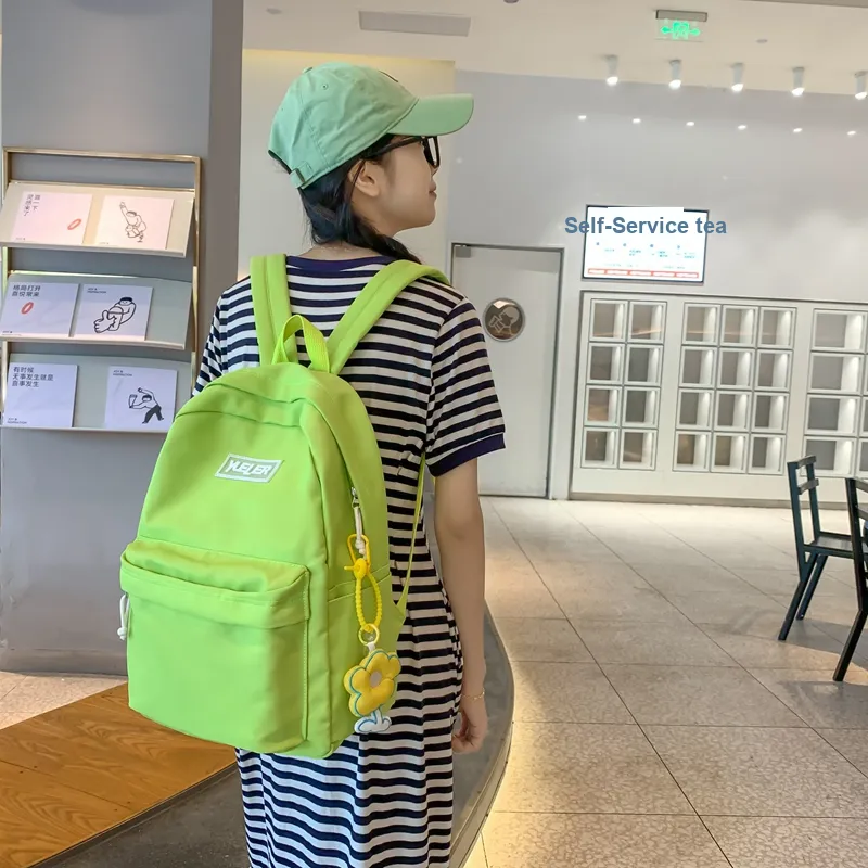 HCXK Nylon Backpack Unisex White/Black/Green/Blue/Pink-13