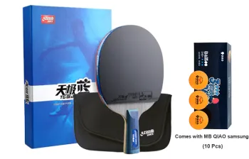 DHS Sky Extreme Blue Ping Pong Paddles Pure Wood Black Red