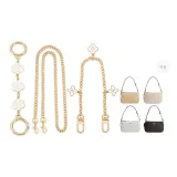 [Style 8]White Camellia+Four-Leaf Clover Decorative Chain+Long Chain