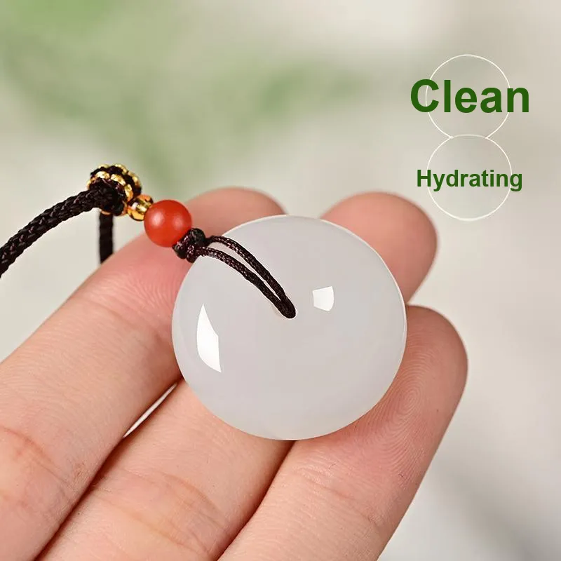 KUNYUYAO Hetian Jade Pendants Pale Greenish White Jade Unisex-31