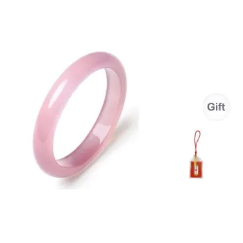 LUXLINE Chalcedony Jade Bangles Women's