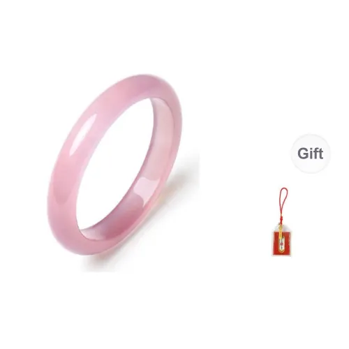 LUXLINE Chalcedony Jade Bangles Women's