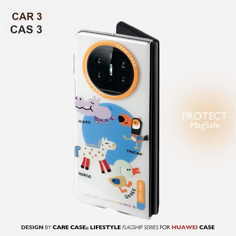 CARECASE TPU Material Creative Print Collection Magnetic Phone Case Compatibility With Huawei Mate X5-5