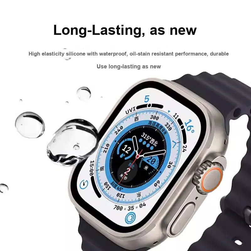 MSSM Watch Bands Apple Compatibility 210mm Silicone Material-12