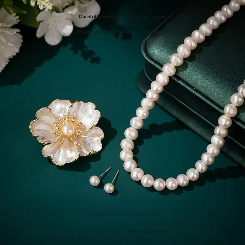 Mofei Pearl Necklaces Women's-3