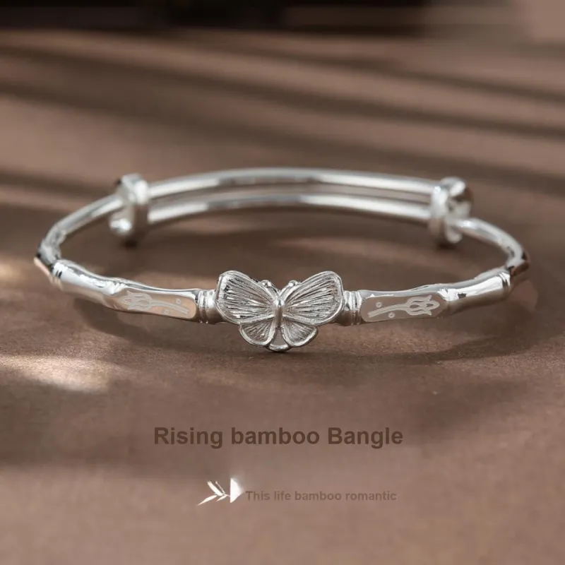 KINGFOCUS Sterling Silver Bangles Women's-1