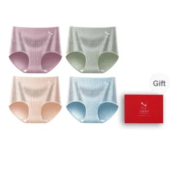 RED DRAGONFLY Cotton Panties Women's 4 Pack Gift Box Set